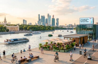 Речная прогулка «Лето в Москве» от Киевского вокзала до Парка «Зарядье»